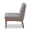 Baxton Studio Arvid Mid-Century Gray Upholstered Wood Dining Chair 155-9307 - alternate 4